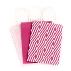 Hallmark 10.7" 12-Pack Assorted Kraft Paper Gift Bags -Home Decor Shop 10.7 Prints and Solids 12Pack Assorted Gift Bags 5EGB6051 06