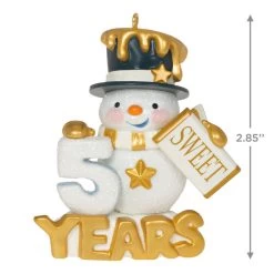 Hallmark 50 Sweet Years Special Edition Ornament -Home Decor Shop 50 Sweet Years Snowman Keepsake Ornament 1799QGO2509 03