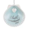 Hallmark A Heart Remembered 2023 Porcelain Ornament 2 Hallmark A Heart Remembered 2023 Porcelain Ornament -Home Decor Shop A Heart Remembered Seashell Keepsake Ornament 1799QHX3037 01