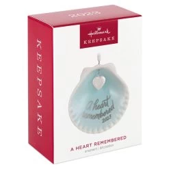 Hallmark A Heart Remembered 2023 Porcelain Ornament -Home Decor Shop A Heart Remembered Seashell Keepsake Ornament 1799QHX3037 04