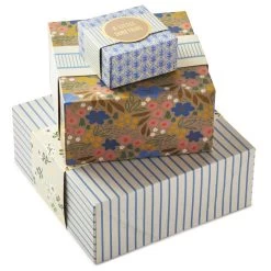 Hallmark 4", 8" And 10" Floral 3-Pack Gift Boxes With Bands