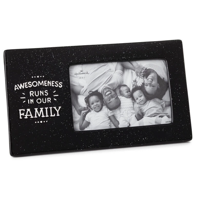 Hallmark Awesomeness Runs In Our Family Ceramic Picture Frame, 4x6 3 Hallmark Awesomeness Runs In Our Family Ceramic Picture Frame, 4x6