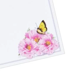 Hallmark Marjolein Bastin Pink Flowers Stationery Set, 40 Sheets -Home Decor Shop Bastin Pink Flowers Blank Sheets Stationery Set 1STN1142 05