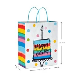 Hallmark Birthday Cheer 8-Pack Assorted Gift Bags -Home Decor Shop Birthday Cheer Medium and Large Gift Bags 5EGB6365 03