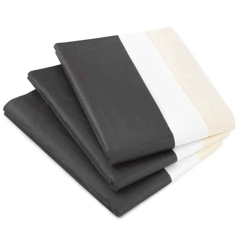 Hallmark Black/White/Cream 3-Pack Bulk Tissue Paper, 120 Sheets 3 Hallmark Black/White/Cream 3-Pack Bulk Tissue Paper, 120 Sheets