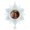 Hallmark Our First Christmas Together Snowflake 2023 Photo Frame Ornament -Home Decor Shop BlueWhite Snowflake Picture Frame Keepsake Ornament 1699QGO2879 01