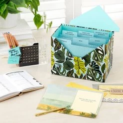 Hallmark Premium Assorted Handmade All-Occasion Cards In Leaf Print Organizer, Box Of 24 21 Hallmark Premium Assorted Handmade All-Occasion Cards In Leaf Print Organizer, Box Of 24 -Home Decor Shop Bulk Handmade AllOccasion Cards in Storage Box 5EDX1107 10