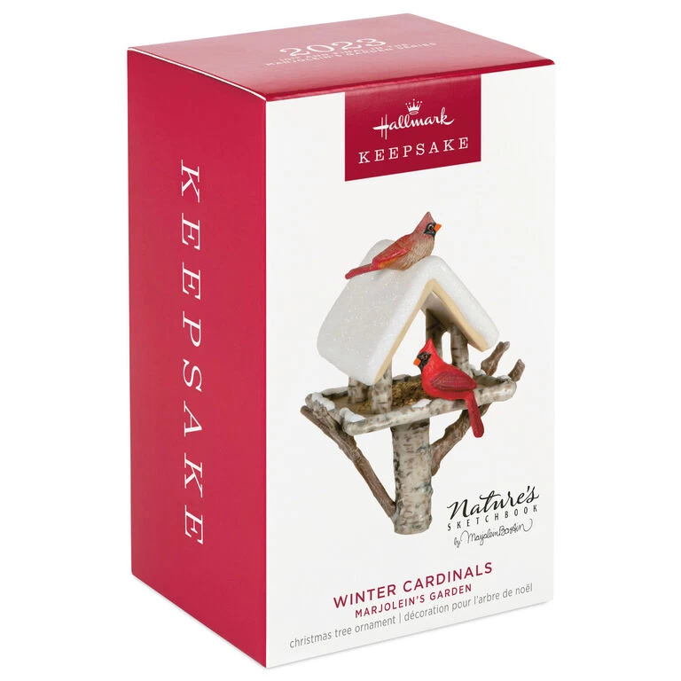 Hallmark Marjolein's Garden Winter Cardinals Ornament 6 Hallmark Marjolein's Garden Winter Cardinals Ornament - Image 4