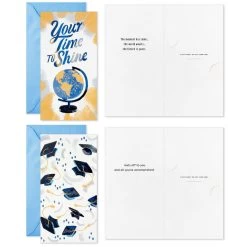 Hallmark Festive Grad Wishes Graduation Cards Assortment, Pack Of 36 -Home Decor Shop Casual Painted Money Holder Graduation Cards Assortment 5GEY2015 03