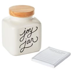 Hallmark Ceramic Joy Jar And Notepad, Set Of 2 7 Hallmark Ceramic Joy Jar And Notepad, Set Of 2 -Home Decor Shop Ceramic Joy Jar and Note Pad 1SNN1080 03
