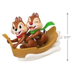 Hallmark Disney Chip And Dale Snow Much Fun! Ornament 10 Hallmark Disney Chip And Dale Snow Much Fun! Ornament -Home Decor Shop Chip and Dale Chipmunks Sledding Keepsake Ornament 2099QXD6567 03
