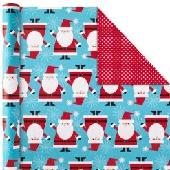 Hallmark Christmas Cheer 4-Pack Reversible Wrapping Paper Assortment, 150 Sq. Ft. -Home Decor Shop Christmas Cheer Assortment Reversible Wrapping Paper 5JXW1736 07