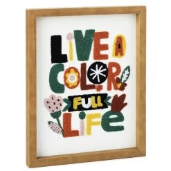Hallmark Color Full Life Framed Quote Sign, 8x10