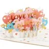 Hallmark Love You Always 3D Pop-Up Love Card -Home Decor Shop Colorful Hearts 3D PopUp Love Card 1299LAD2904 01