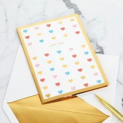 Hallmark Love You Always 3D Pop-Up Love Card -Home Decor Shop Colorful Hearts 3D PopUp Love Card 1299LAD2904 06
