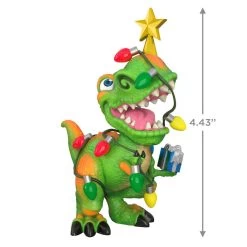 Hallmark Tree Rex Ornament -Home Decor Shop Dinosaur in Christmas Lights Keepsake Ornament 1799QGO2779 03