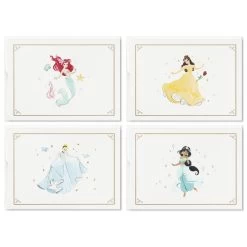 Hallmark Disney Princess Assorted Boxed Blank Note Cards Multipack, Pack Of 24