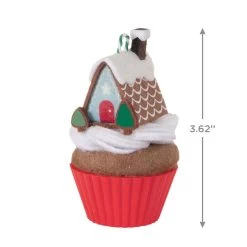 Hallmark Christmas Cupcakes Gingerbread Goodness Ornament -Home Decor Shop Gingerbread House Cupcake Keepsake Ornament 1599QXR8017 03