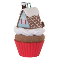 Hallmark Christmas Cupcakes Gingerbread Goodness Ornament -Home Decor Shop Gingerbread House Cupcake Keepsake Ornament 1599QXR8017 06