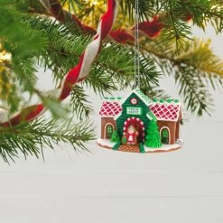 Hallmark Season's Treatings Special Edition Ornament -Home Decor Shop Gingerbread Train Depot Keepsake Ornament 1899QXT4117 02