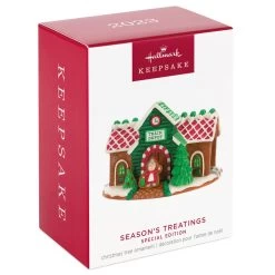 Hallmark Season's Treatings Special Edition Ornament -Home Decor Shop Gingerbread Train Depot Keepsake Ornament 1899QXT4117 04