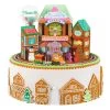 Hallmark Gingerbread Village Musical Ornament With Light And Motion -Home Decor Shop Gingerbread Village With Train Keepsake Ornament 6499QGO2687 01
