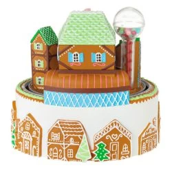 Hallmark Gingerbread Village Musical Ornament With Light And Motion -Home Decor Shop Gingerbread Village With Train Keepsake Ornament 6499QGO2687 06