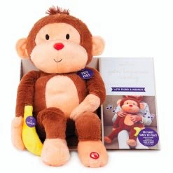 Hallmark Goin' Bananas Monkey Singing Stuffed Animal, 12" -Home Decor Shop Goin Bananas Interactive Monkey Stuffed Animal With Sound 1PSB2187 04