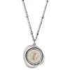 Heart Charm Dear You My Love Necklace, 17.5" -Home Decor Shop Gold Heart Silver Charm Necklace 1005060053 01
