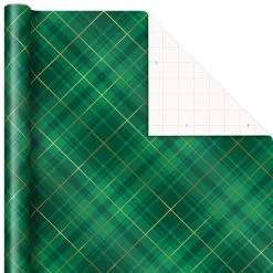 Hallmark Gold And Green 3-Pack Christmas Wrapping Paper Assortment, 120 Sq. Ft. -Home Decor Shop Gold and Green Assortment Christmas Gift Wrap 5JXW1204 06