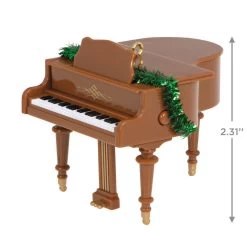 Hallmark O Holy Night Musical Ornament -Home Decor Shop Grand Piano Musical Keepsake Ornament 2099QSM7849 03
