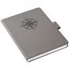 Hallmark Gray Etched Compass Faux Leather Notebook -Home Decor Shop Gray Etched Compass Faux Leather Notebook 1HWJ1851 01