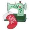 Hallmark Sew Very Merry! Ornament -Home Decor Shop Green Sewing Machine and Stocking Keepsake Ornament 1799QGO2927 01