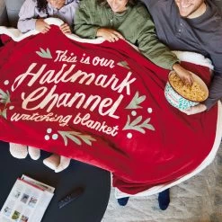 Hallmark Channel Red Oversized Blanket, 60x80 -Home Decor Shop Hallmark Channel FamilySized Blanket 1XKT3505 02