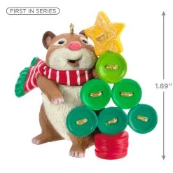 Hallmark Cute As A Button Ornament -Home Decor Shop Hamster With Button Tree Keepsake Ornament 1599QXR8259 03