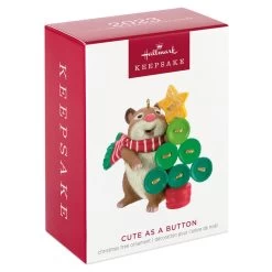 Hallmark Cute As A Button Ornament -Home Decor Shop Hamster With Button Tree Keepsake Ornament 1599QXR8259 04