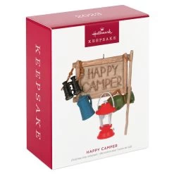 Hallmark Happy Camper Ornament -Home Decor Shop Happy Camper Sign and Gear Keepsake Ornament 1899QGO2917 04