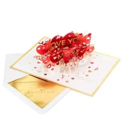 Home Decor Shop -Home Decor Shop Heart Pattern 3D PopUp Love Card 1299IAV5835 02