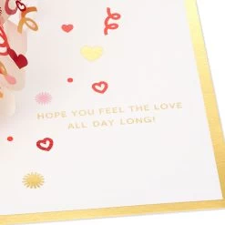 Hallmark Love You More 3D Pop-Up Love Card -Home Decor Shop Heart Pattern 3D PopUp Love Card 1299IAV5835 03