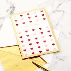 Hallmark Love You More 3D Pop-Up Love Card -Home Decor Shop Heart Pattern 3D PopUp Love Card 1299IAV5835 05