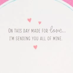 Hallmark All My Love Snow Globe Musical 3D Pop-Up Valentine's Day Card With Motion -Home Decor Shop Hearts Snow Globe 3D PopUp Music Motion Valentines Day Card 1299VAY9986 03