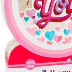 Hallmark All My Love Snow Globe Musical 3D Pop-Up Valentine's Day Card With Motion -Home Decor Shop Hearts Snow Globe 3D PopUp Music Motion Valentines Day Card 1299VAY9986 04