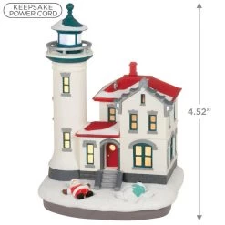 Hallmark Holiday Lighthouse 2023 Ornament With Light 10 Hallmark Holiday Lighthouse 2023 Ornament With Light -Home Decor Shop Holiday Lighthouse Keepsake Ornament 2799QXR8237 03