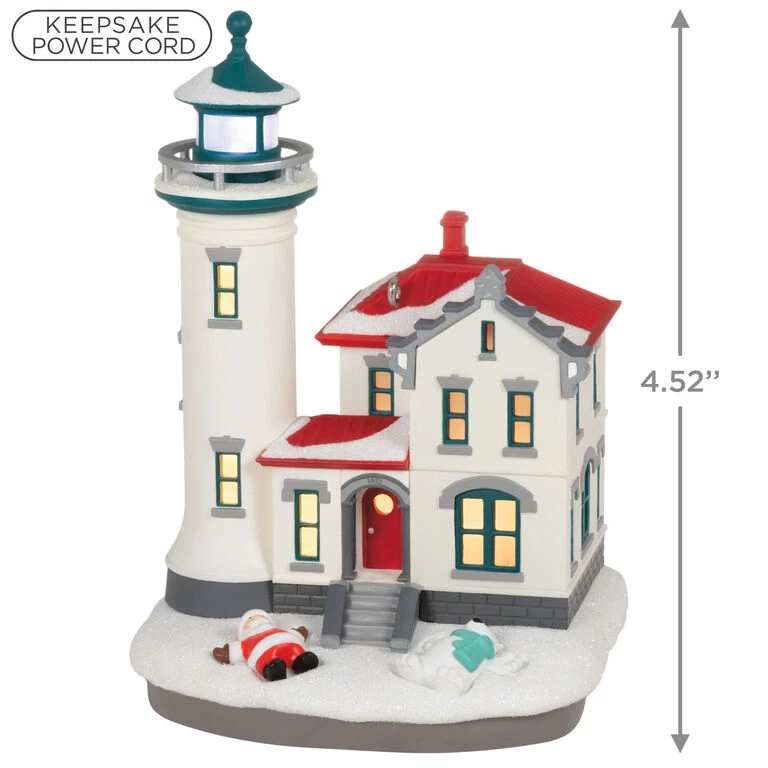 Hallmark Holiday Lighthouse 2023 Ornament With Light 5 Hallmark Holiday Lighthouse 2023 Ornament With Light - Image 3