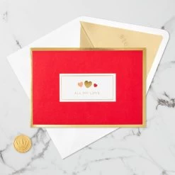 Hallmark All My Love Hearts 3D Pop-Up Love Card -Home Decor Shop I Love You Hearts 3D PopUp Love Card 1299LAD2889 04