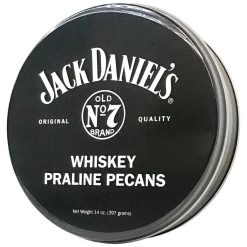 Jack Daniel's Whiskey Praline Pecans Tin, 14 Oz.