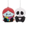 Better Together Disney Tim Burton's The Nightmare Before Christmas Jack And Sally Magnetic Hallmark Ornaments, Set Of 2
