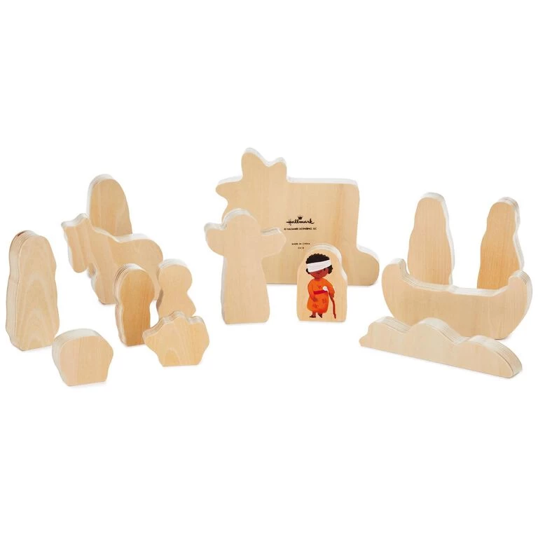 Hallmark Jesus And Friends Wood Play Set, 14 Pieces 4 Hallmark Jesus And Friends Wood Play Set, 14 Pieces - Image 2