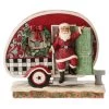 Enesco Jim Shore Highland Glen Santa's Camper Figurine, 6.5"