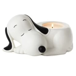 Hallmark Peanuts® Lavender-Scented Ceramic Snoopy Candle -Home Decor Shop LavenderScented Sculpted Snoopy Candle 1PAJ3540 02